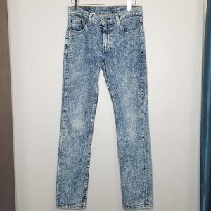 Levi's 511 high rise acid wash womens skinny jeans sz 30